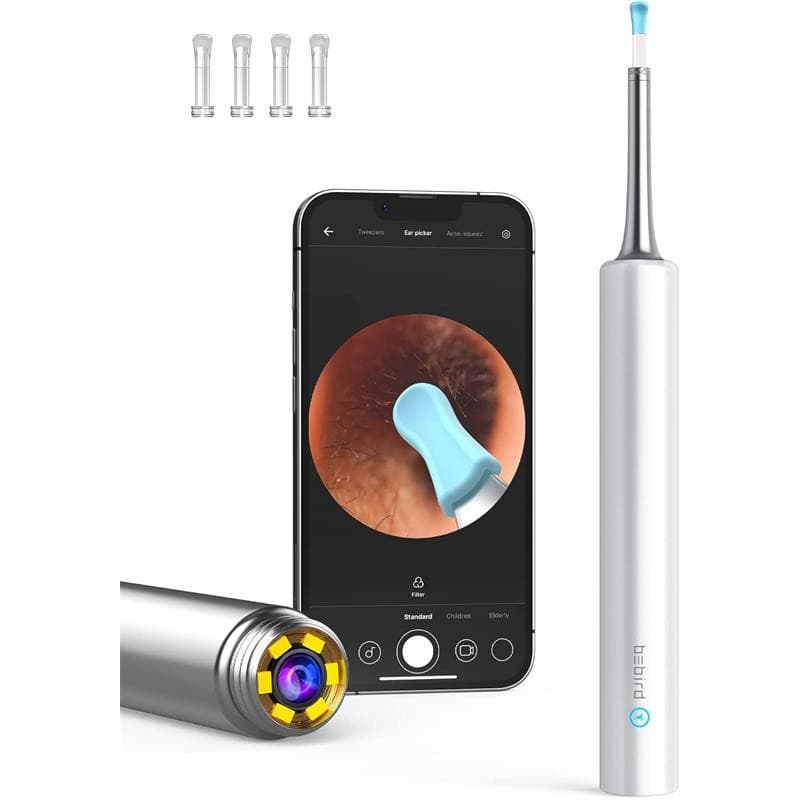 BEBIRD T5 3MP KAMERA 3.5MM LENS ŞARJLI WIFI GÖRÜNTÜLÜ KULAK TEMİZLEYİCİ BEYAZ...