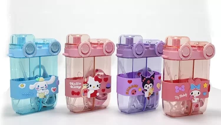 My Melody Çift Bölmeli Pipetli Matara & Suluk Alk5106