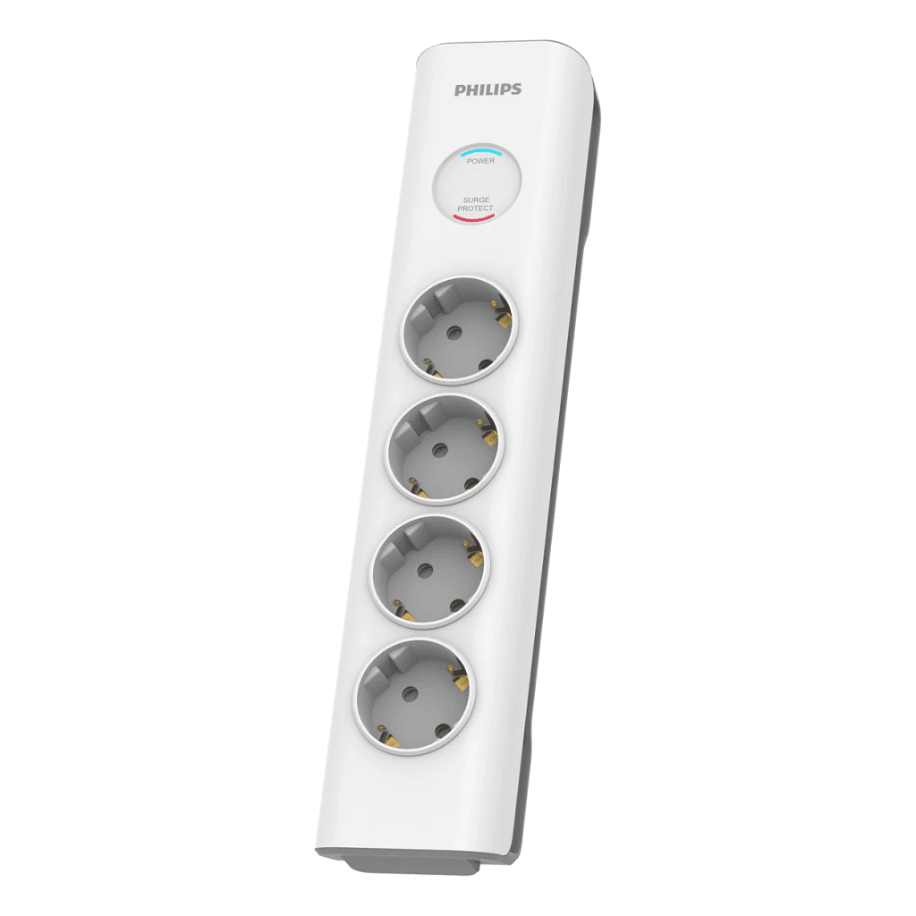 PHILIPS SPN7040WA/62 4 Soket Akım Korumalı Priz 600 Joules 2Mt Örgülü Kablo (...
