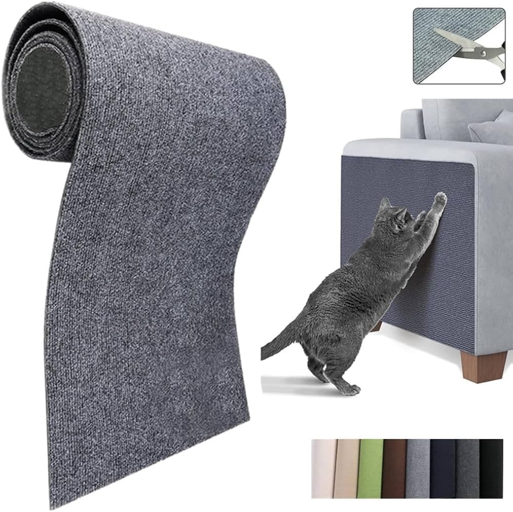 Kedi Tırmalama Halısı 30x98 cm – Koltuk Duvar Yer Kullanımlı Yapışkanlı Tırma...