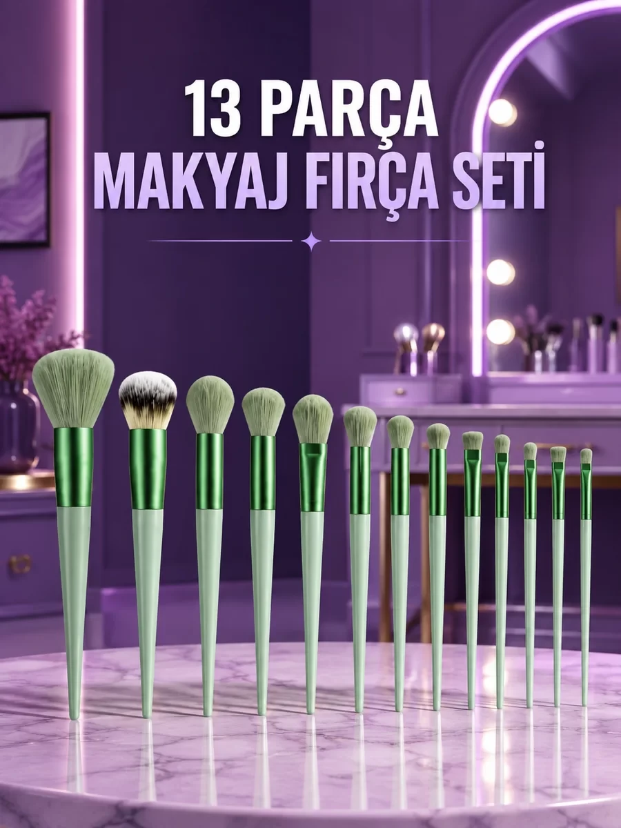 Kusursuz Makyaj İçin Yumuşak ve Dayanıklı Makyaj Fırça Seti