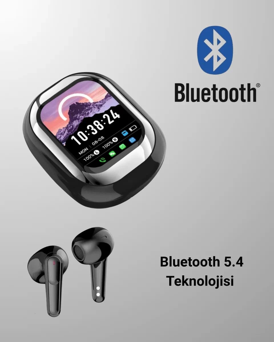 ENC Destekli Bluetooth 5.4 Kulaklık – EQ Ayarlı Akıllı Kutulu