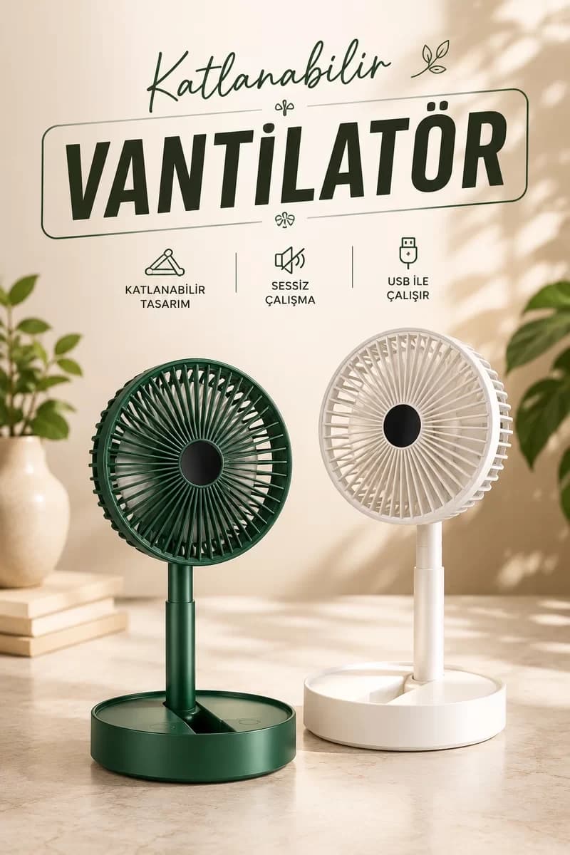 Mini Fan Soğutucu Telefon Tutucu Vantilatör