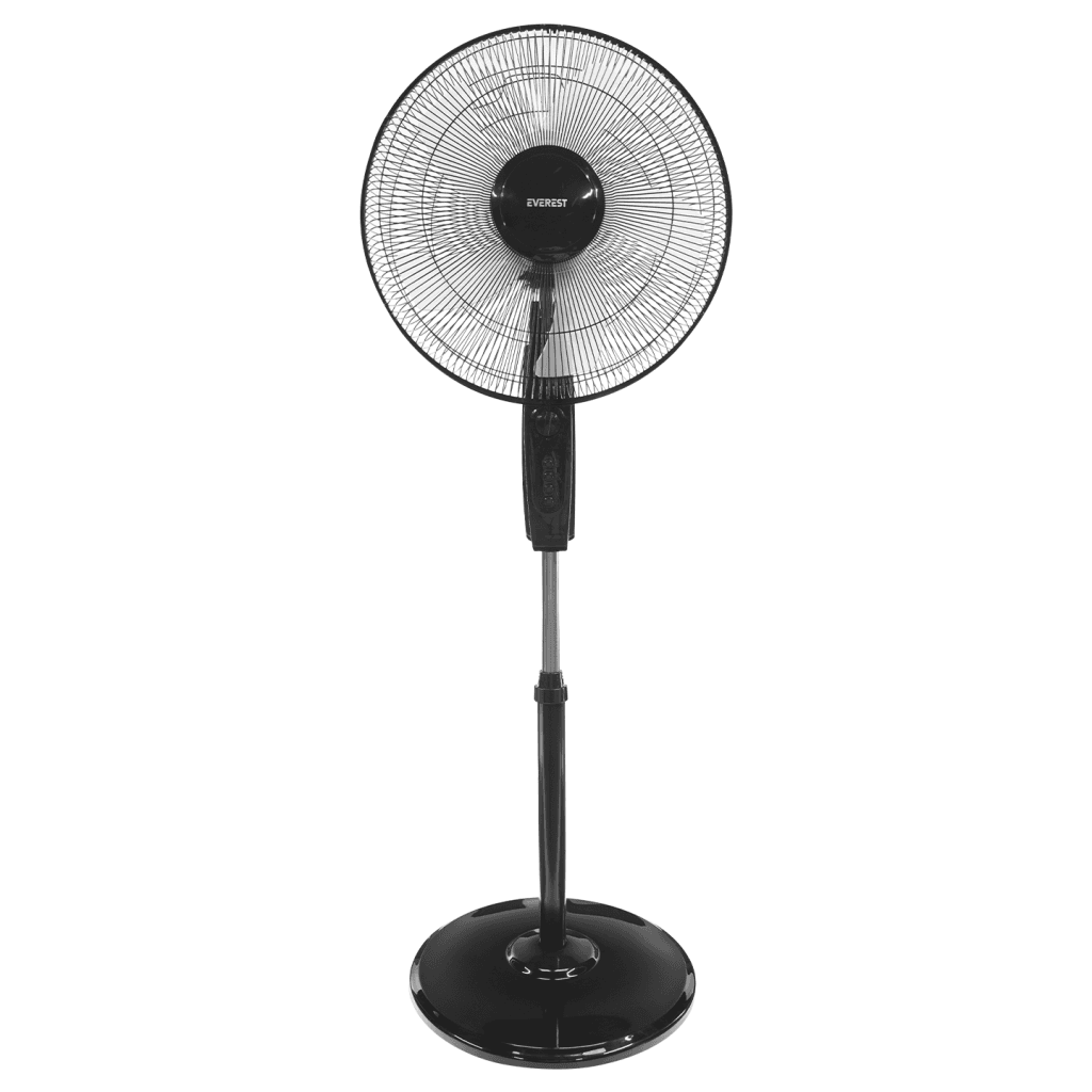 EVEREST FAN11, SİYAH, CoolAir, 3 Kademeli Hız, 40cm 5 Kanat Pervane ve Çerçev...