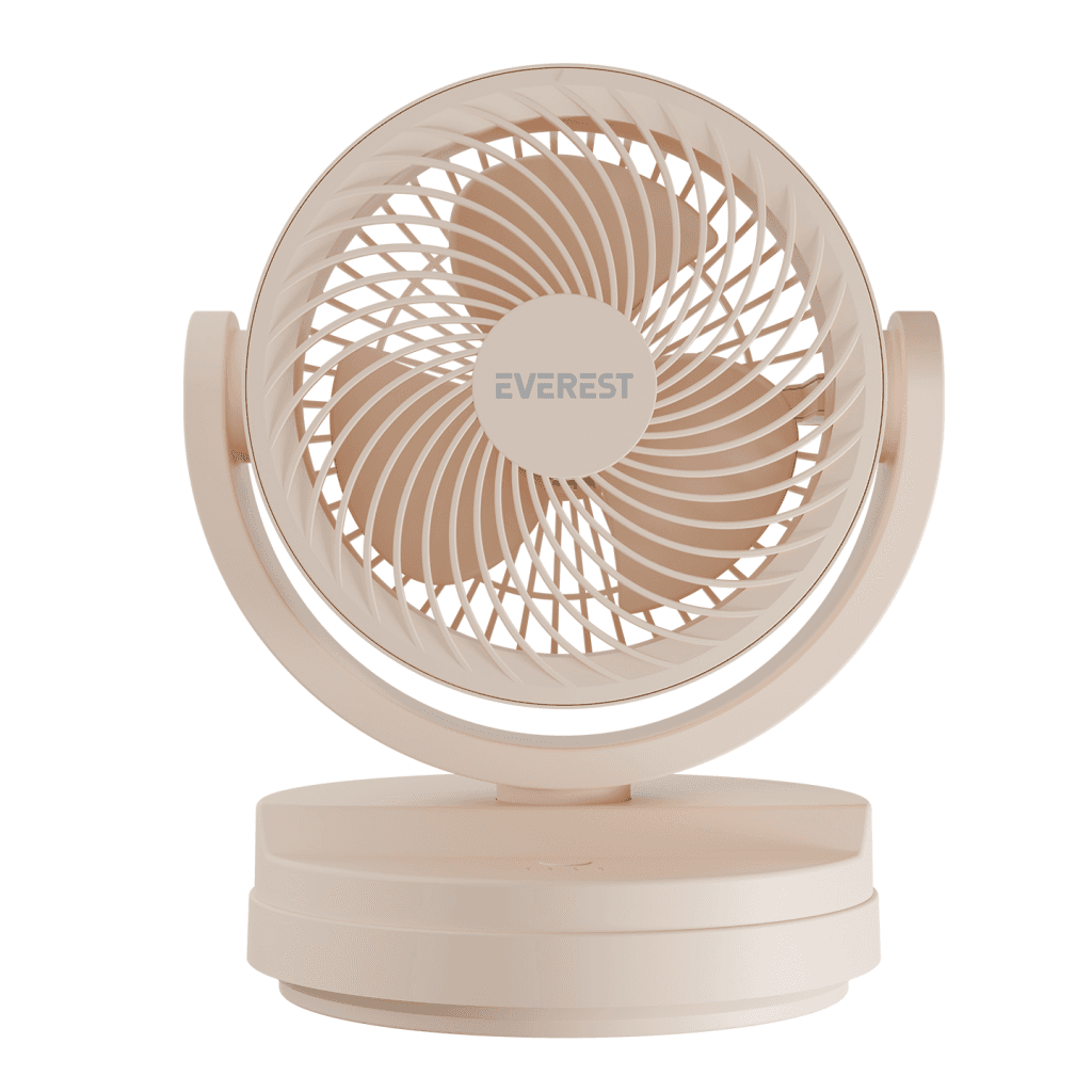 EVEREST EFN-509, KREM, 3 Kademeli Hız, 17,5cm 3 Kanat Pervane ve Çerçeve, Mas...