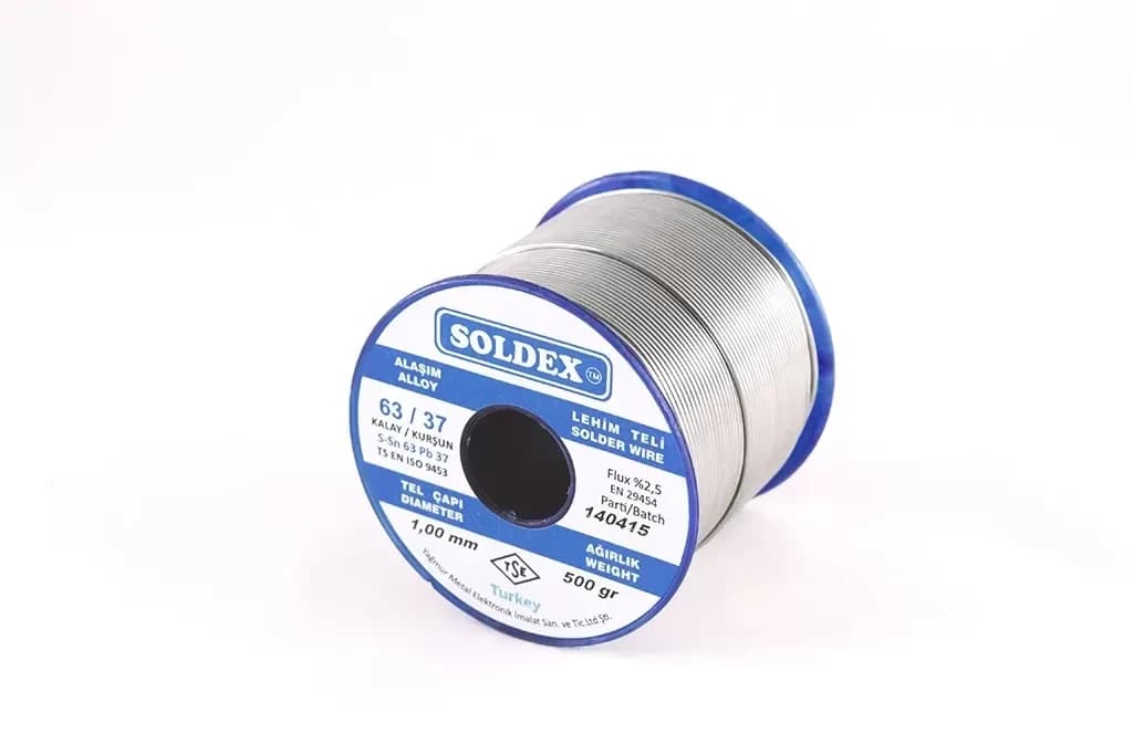 63-37 Lehim Teli 200 Gr 0,75 Mm, Sn:63 - Pb:37