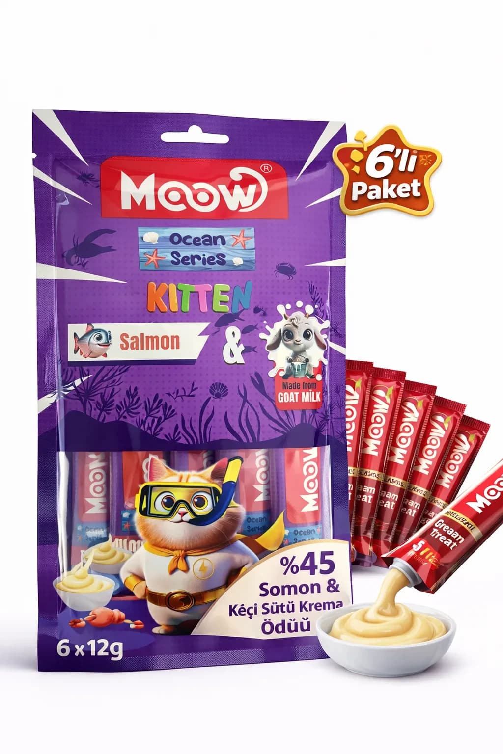 Somonlu Keçi Sütlü Yru Kedi a Ödülü 6x12g