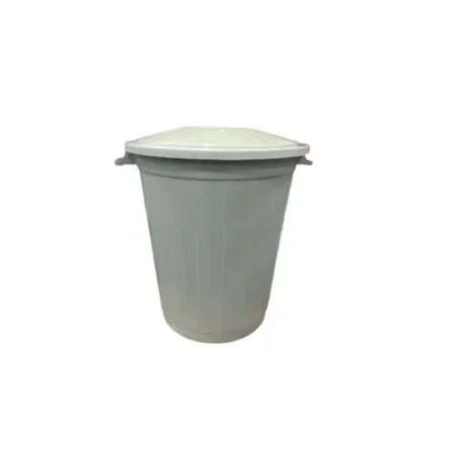 Kovası 70 Lt Kovası Kapaklı Büyük Boy Bidonu Dalı Kovası - Gri