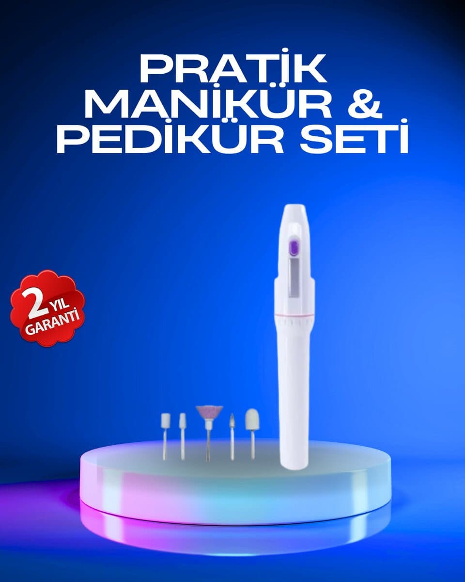 Taşınabilir Profesyonel Elektrikli Tırnak Matkap Seti – Sessiz Güçlü ve Dayan...