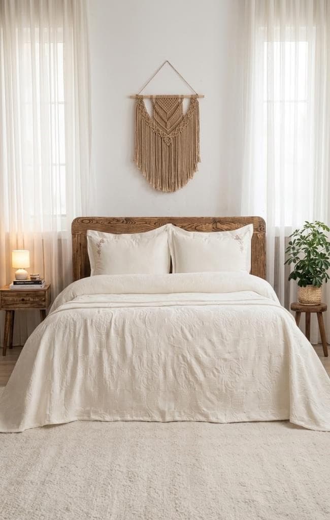 Şaheser Home Collection Yatak Örtüsü Çift Kişilik Anita