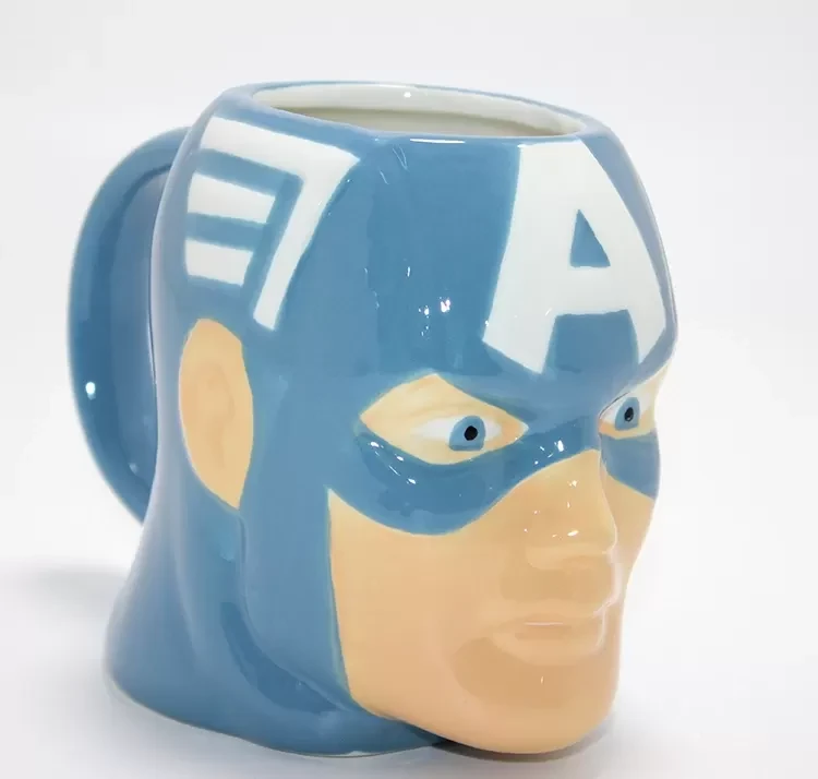 Marvel Captain America (kaptan Amerika) 3d Kabartmalı Karakter Kupa Bardak Al...