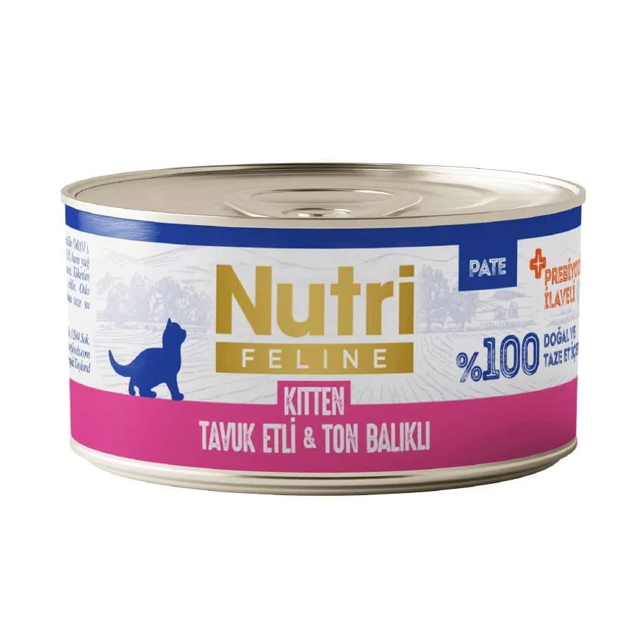 Nutri Feline Tuk Etli ve Ton Balıklı Tahılsız Yru Kedi Konservesi 70 Gr