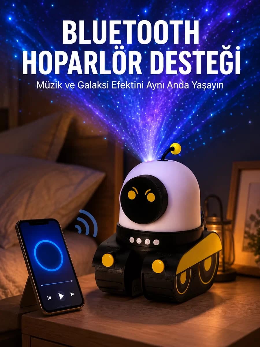Otomatik Döner Slaytlı Üç Parlaklık Ayarlı Projektör Lamba Yeni Nesil