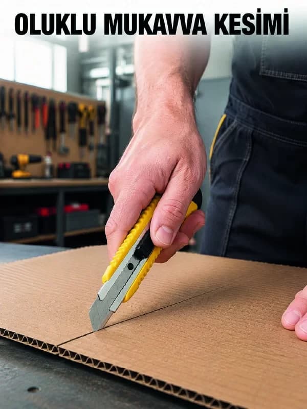 Metal Gövdeli 5’li Falçata Seti Profesyonel Maket Bıçağı Karton Koli Kesici