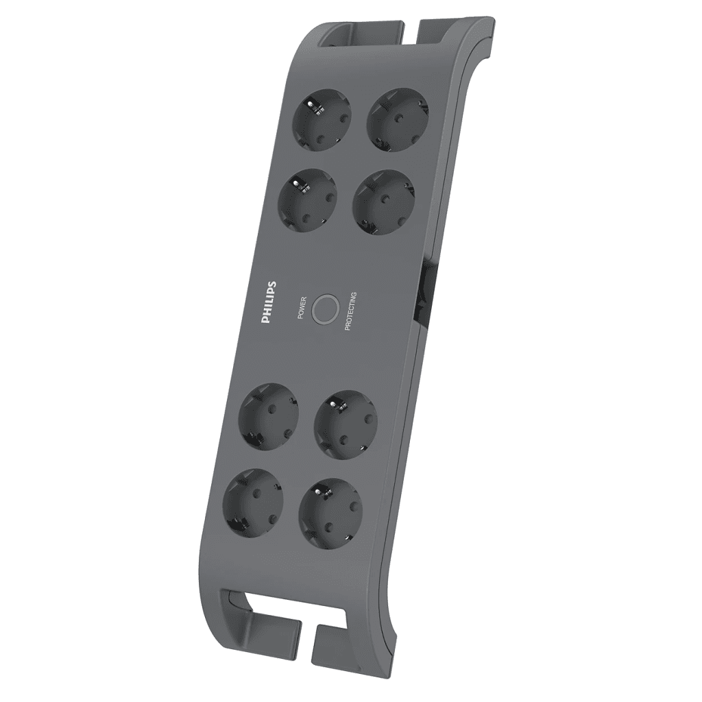 PHILIPS SPN3180A/62 8 Soket Akım Korumalı Priz 900 Joules 2Mt Kablo (Gri)(1923)